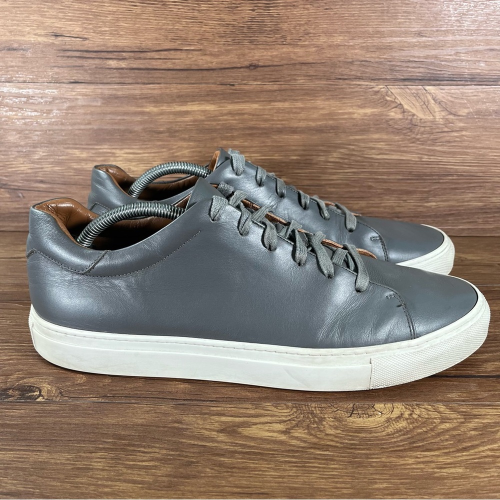 M. GEMI ‘The Lucente’ Gray Leather Sneakers Oxfords Men’s Size 12 (45) Shoes